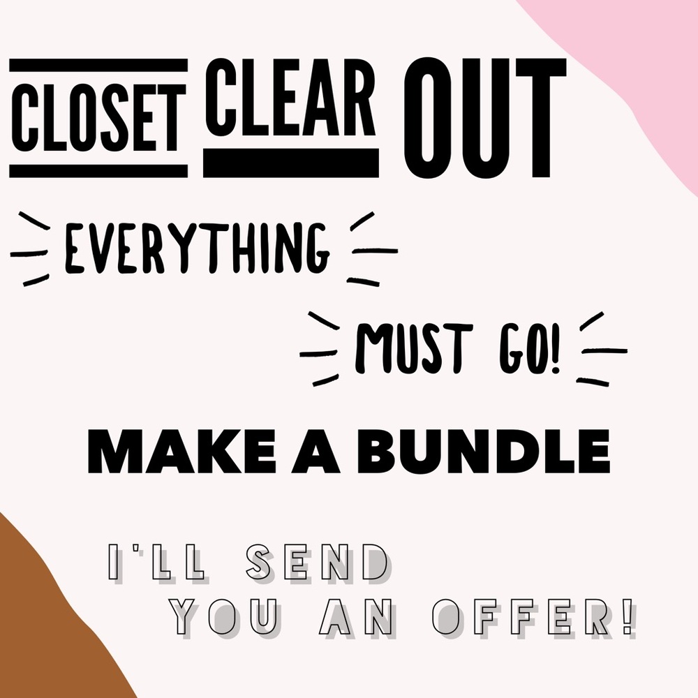 Clear out sale